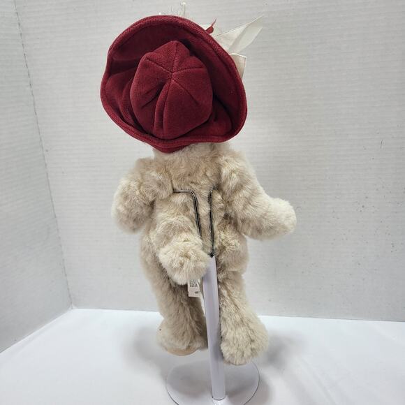 Penny the Sophisticated 13" Plush Bear Stuffed Toy Velvet Victorian Coat - Picture 6 of 9